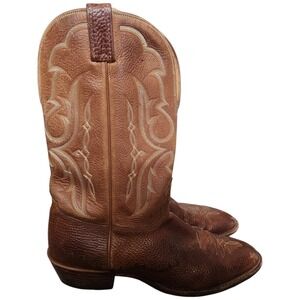 Nocona Boots Cowboy‎ Western Men's Size 14 D MD3007 Leather Brown Tan